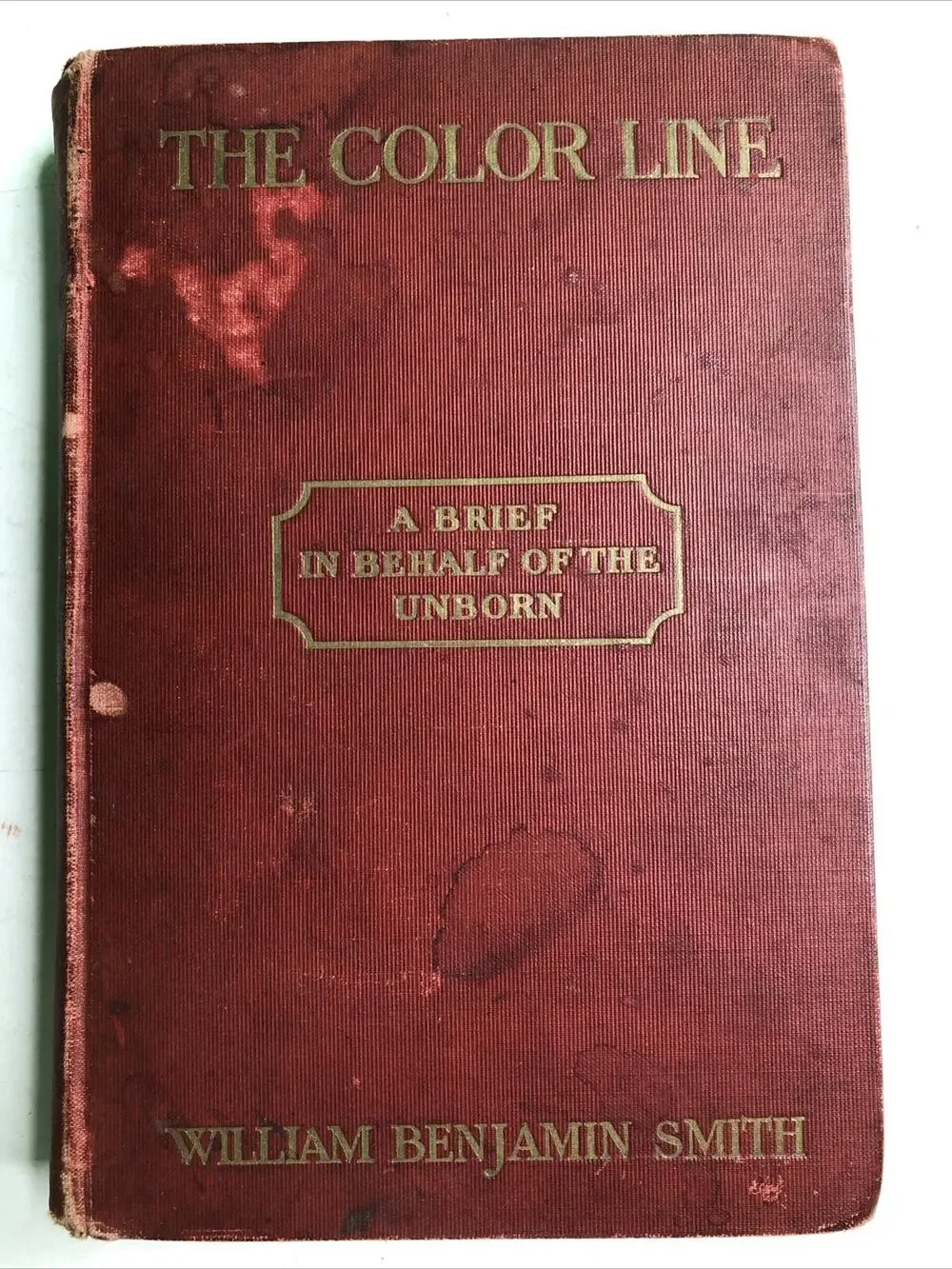 The Color Line A Brief on Behalf of the Unborn 1905 HC by William Benjamin Smith